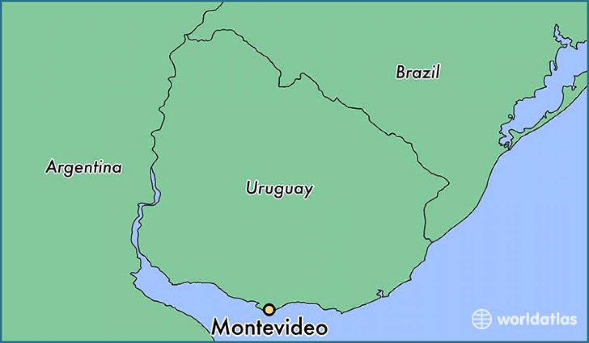 Mapa montevideo-Uruguaj