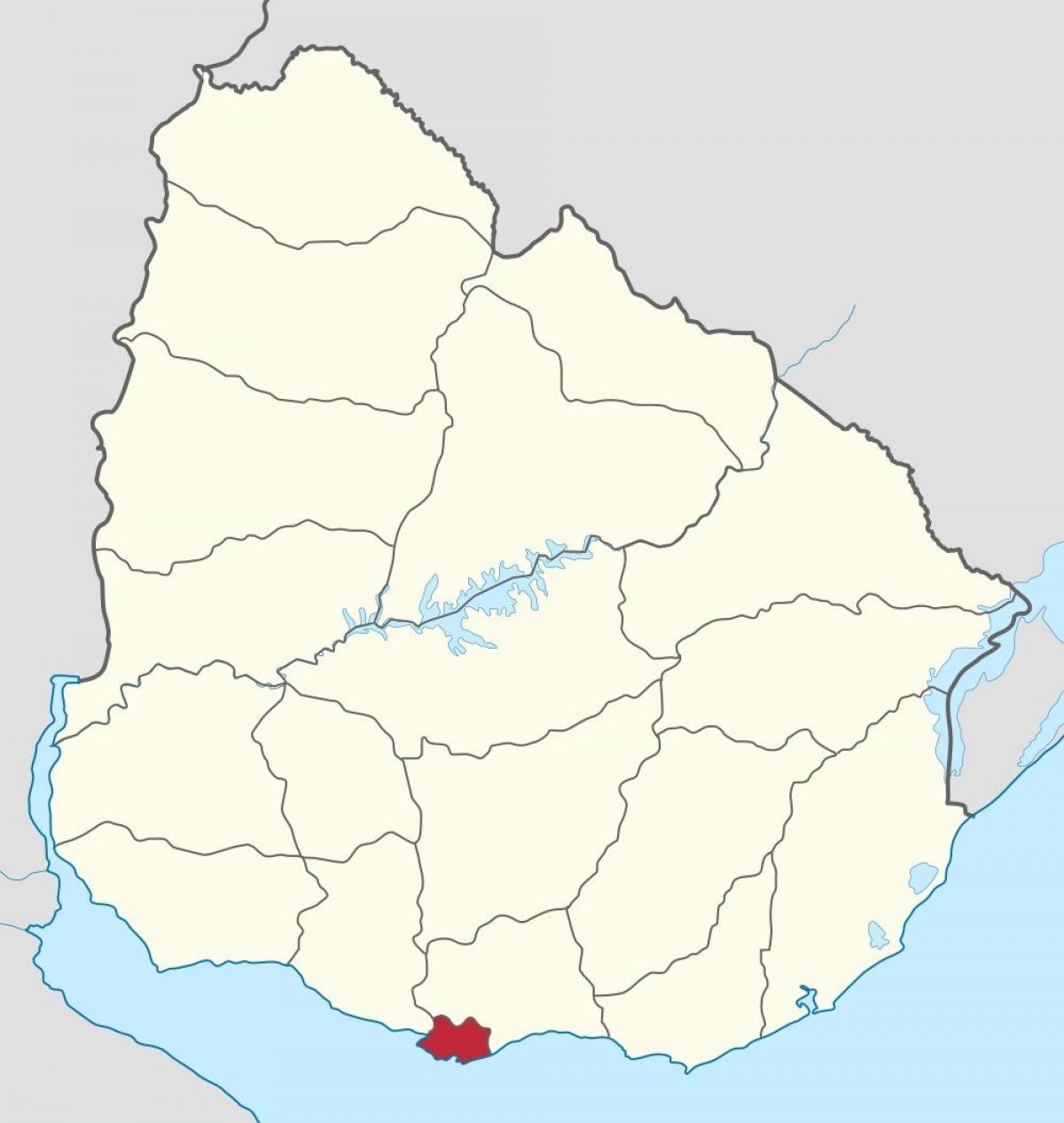 Mapa Uruguaj osnovy