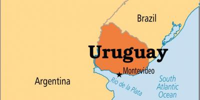 Uruguaj kapitálu mapu