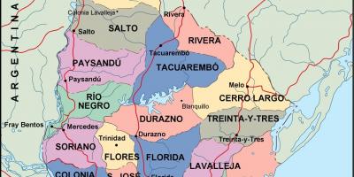Mapa maldonado Uruguaj